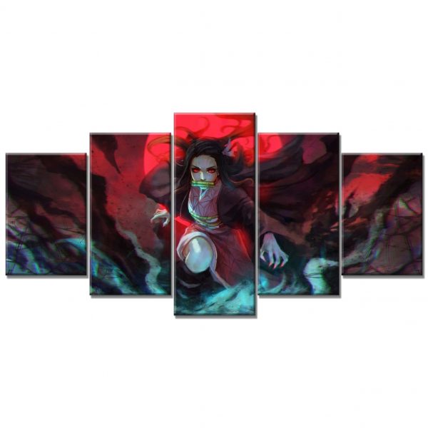 Tableau Nezuko Demon Slayer Kimetsu No Yaiba 10 Toile Avec Cadre