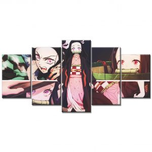 Tableau Nezuko Demon Slayer Kimetsu No Yaiba 11 Toile Avec Cadre