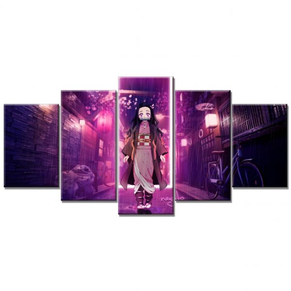 Tableau Nezuko Demon Slayer Kimetsu No Yaiba 4 Toile Avec Cadre