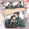 Housse De Couette Demon Slayer Kimetsu No Yaiba 20 Parure de lit Ensemble De Literie