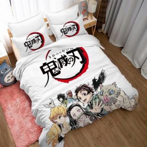 Housse De Couette Kimetsu No Yaiba Anime Demon Parure de lit Ensemble De Literie