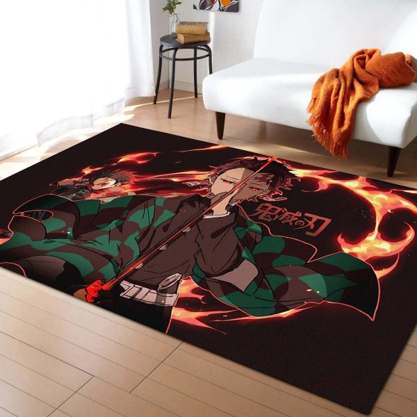 Tapis Tanjiro Demon Slayer Kimetsu No Yaiba 1002 Tapis Chambre – Image 2