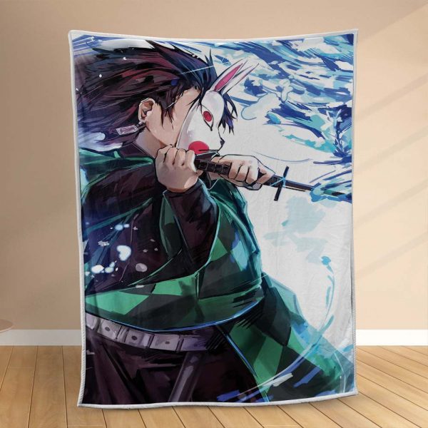 Couverture Tanjiro Demon Slayer Kimetsu no Yaiba 1003 Plaid Polaire Plaid Canapé