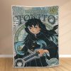 Couverture Tokito Demon Slayer Kimetsu no Yaiba Plaid Polaire Plaid Canapé