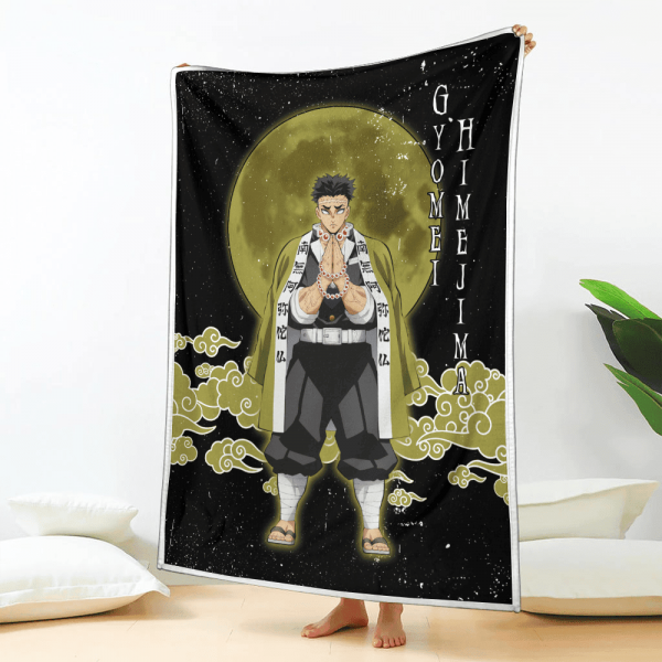 Couverture Gyomei Himejima Demon Slayer Plaid Polaire Plaid Canapé – Image 2