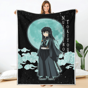 Couverture Muichirou Tokitou Demon Slayer Plaid Polaire Plaid Canapé
