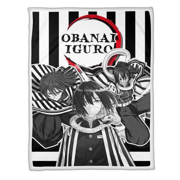 Couverture Obanai Iguro Demon Slayer 01 Plaid Polaire Plaid Canapé