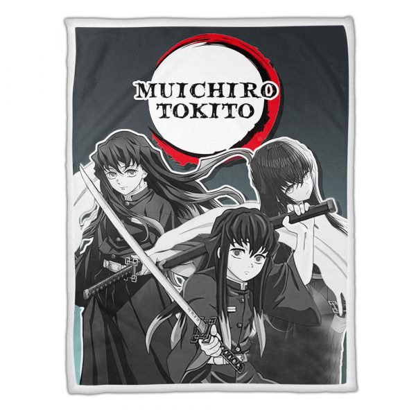 Couverture Muichiro Demon Slayer Plaid Polaire Plaid Canapé
