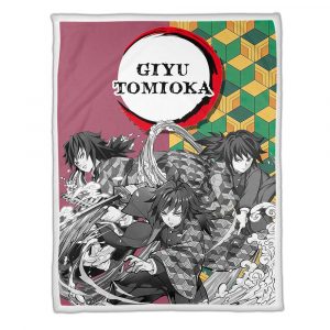 Couverture Giyu Tomioka Demon Slayer Plaid Polaire Plaid Canapé