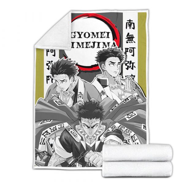 Couverture Gyomei Demon Slayer Plaid Polaire Plaid Canapé – Image 2