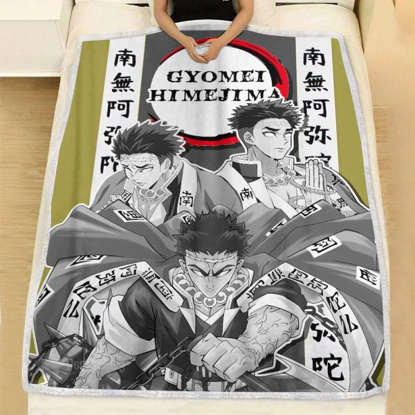 Couverture Gyomei Demon Slayer Plaid Polaire Plaid Canapé – Image 3