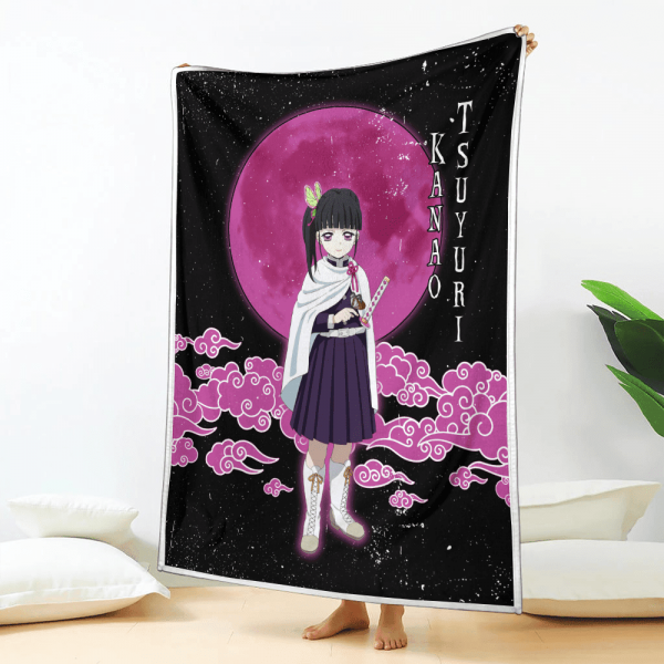 Couverture Kanao Tsuyuri Demon Slayer Plaid Polaire Plaid Canapé – Image 2