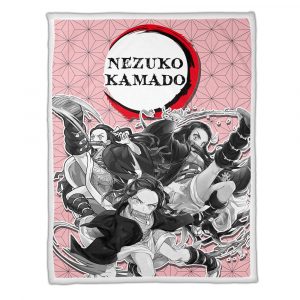 Couverture Nezuko Demon Slayer Plaid Polaire Plaid Canapé