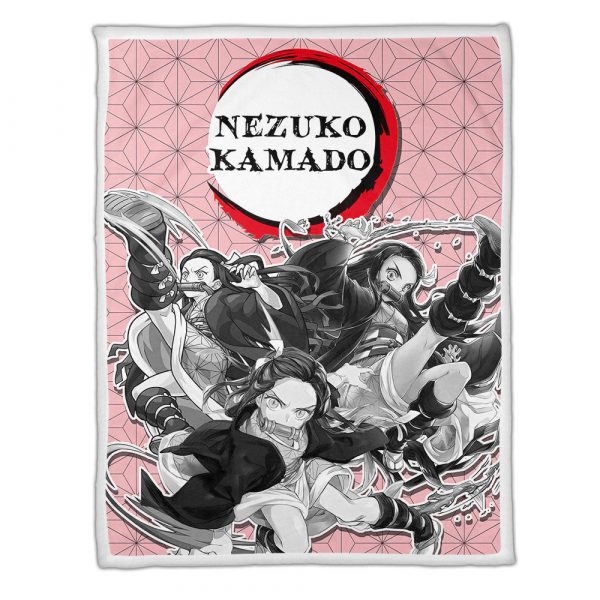 Couverture Nezuko Demon Slayer Plaid Polaire Plaid Canapé