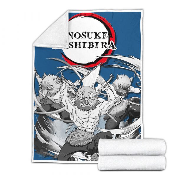 Couverture Inosuke Demon Slayer Plaid Polaire Plaid Canapé – Image 2
