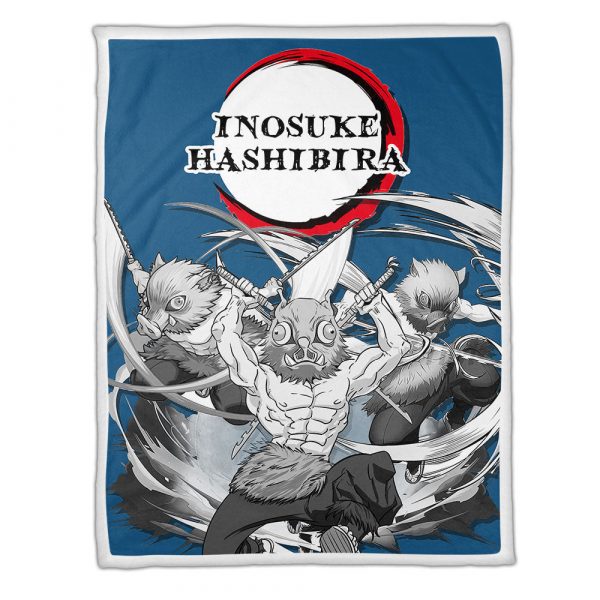 Couverture Inosuke Demon Slayer Plaid Polaire Plaid Canapé