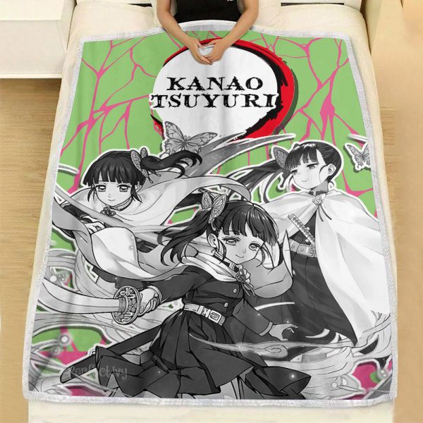 Couverture Kanao Demon Slayer Plaid Polaire Plaid Canapé – Image 3