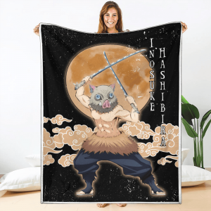 Couverture Inosuke Hashibira Demon Slayer Plaid Polaire Plaid Canapé