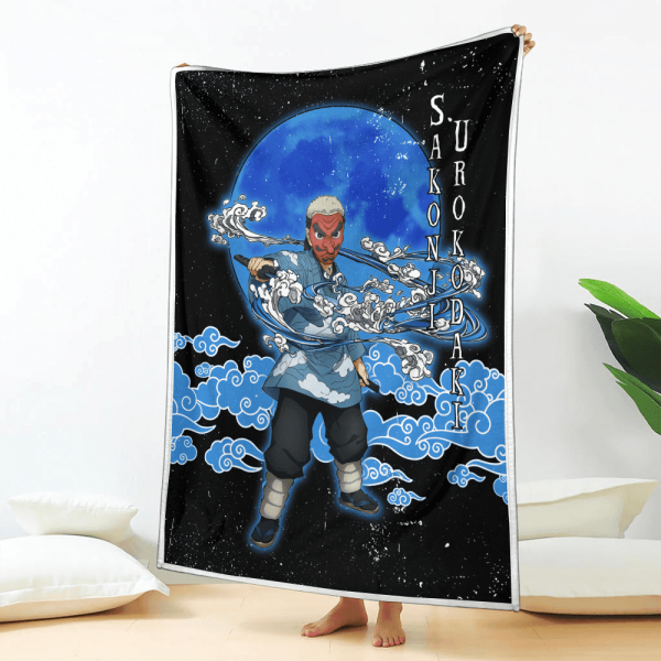 Couverture Sakonji Urokodaki Demon Slayer 02 Plaid Polaire Plaid Canapé – Image 2
