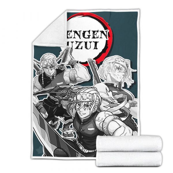 Couverture Tengen Uzui Demon Slayer 02 Plaid Polaire Plaid Canapé – Image 2