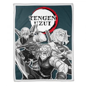 Couverture Tengen Uzui Demon Slayer 02 Plaid Polaire Plaid Canapé