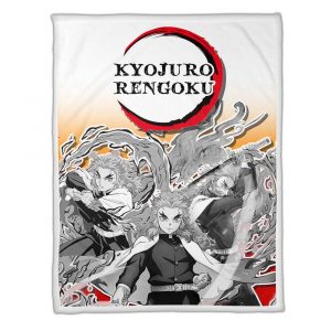 Couverture Rengoku Demon Slayer Plaid Polaire Plaid Canapé