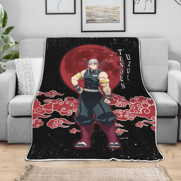Couverture Tengen Uzui Demon Slayer 01 Plaid Polaire Plaid Canapé – Image 3