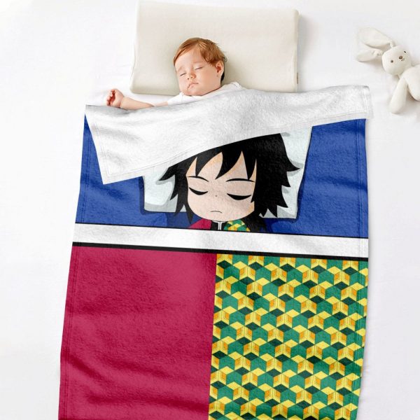Couverture Demon Slayer Giyuu Tomioka 1002 Plaid Polaire Plaid Canapé – Image 2
