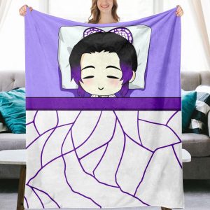 Couverture Demon Slayer Kochou Shinobu 1002 Plaid Polaire Plaid Canapé