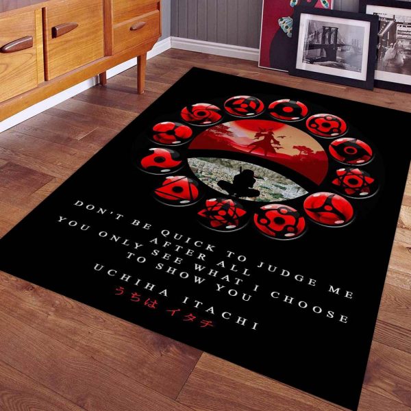 Tapis Itachi Uchiha Akatsuke 1003 Tapis Chambre – Image 2