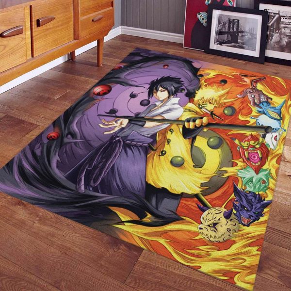 Tapis Naruto Uzumaki Et Sasuke Uchiha 1001 Tapis Chambre – Image 2