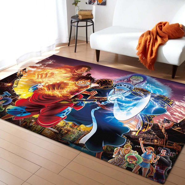 Tapis Luffy Avec Des Personnages En One Piece Tapis Chambre – Image 2