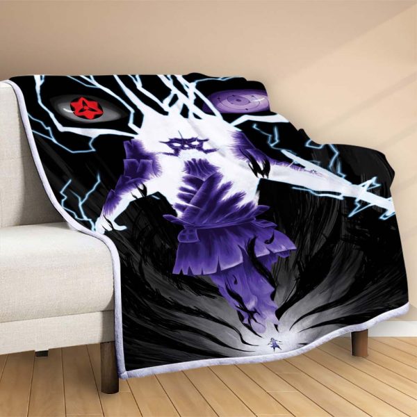 Plaid Sasuke Susano dans Naruto 1001 Couverture Polaire Plaid Canapé – Image 2
