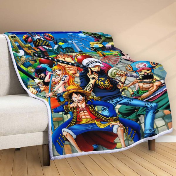 Plaid Luffy et tous les personnages 1005 Couverture Polaire Plaid Canapé – Image 2