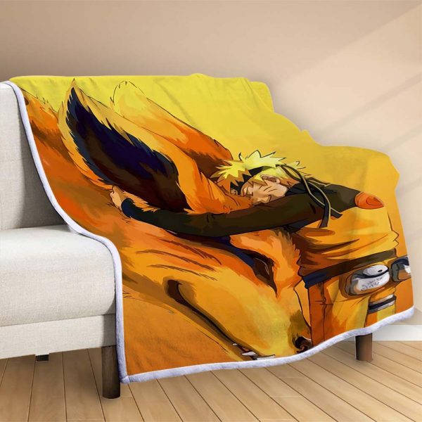 Plaid Naruto Uzumaki Personnage 1001 Couverture Polaire Plaid Canapé – Image 2