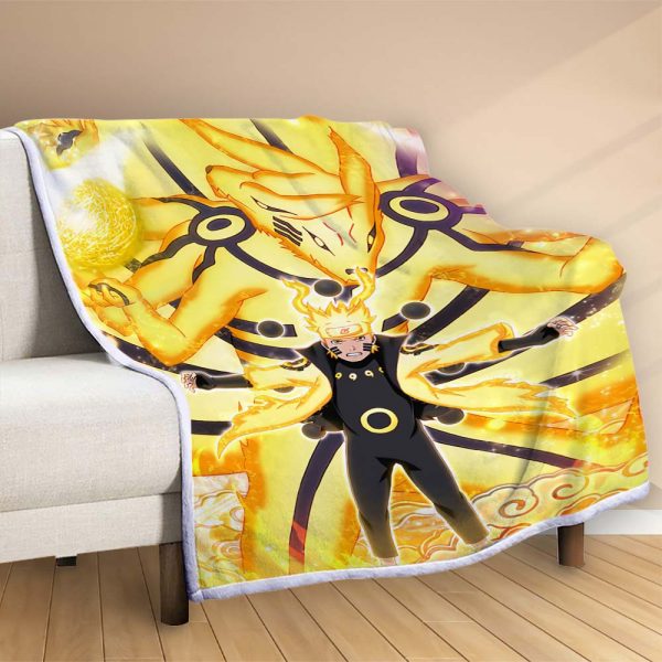 Plaid Naruto Uzumaki Personnage 1007 Couverture Polaire Plaid Canapé – Image 2