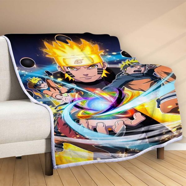 Plaid Naruto Uzumaki Personnage 1010 Couverture Polaire Plaid Canapé – Image 2