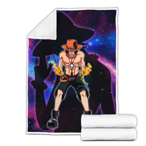 Plaid Portgas D. Ace One Piece 03 Couverture Plaid Polaire Plaid Canapé – Image 3
