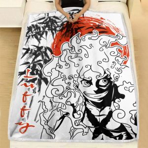 Plaid Monkey D. Luffy Gear 5 One Piece Couverture Plaid Polaire Plaid Canapé
