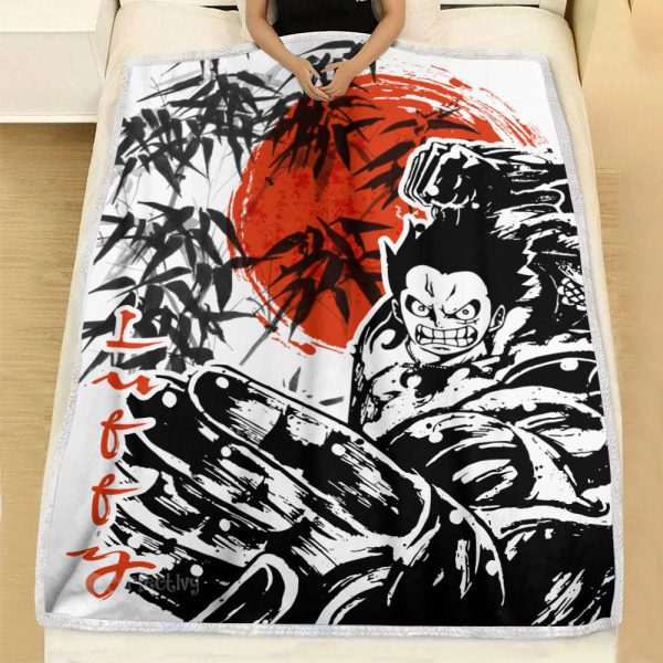 Plaid Monkey D. Luffy Gear 4 One Piece 02 Couverture Plaid Polaire Plaid Canapé