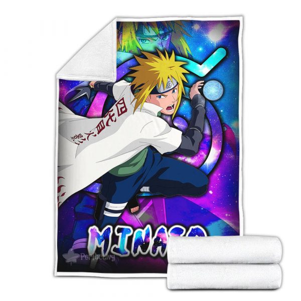 Plaid Minato Namikaze Naruto 03 Couverture Plaid Polaire Plaid Canapé – Image 3