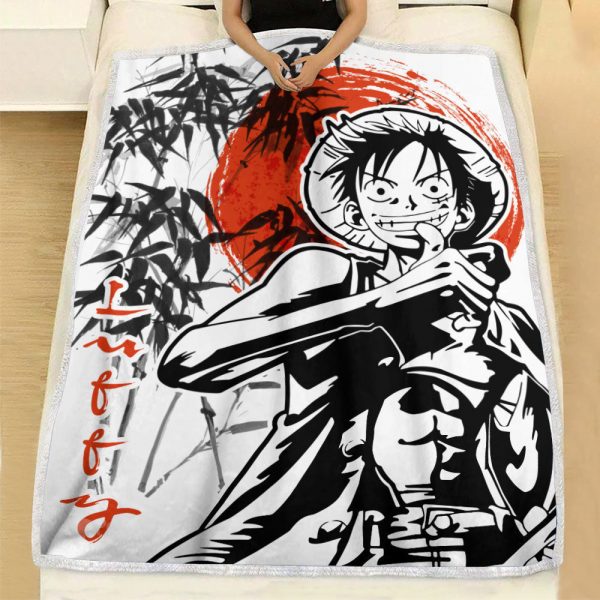 Plaid Monkey D. Luffy One Piece 02 Couverture Plaid Polaire Plaid Canapé – Image 3
