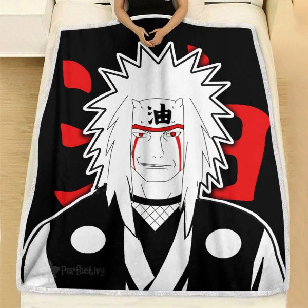 Plaid Jiraiya Naruto 01 Couverture Plaid Polaire Plaid Canapé – Image 2