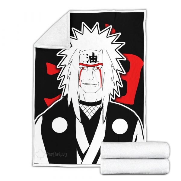 Plaid Jiraiya Naruto 01 Couverture Plaid Polaire Plaid Canapé – Image 3
