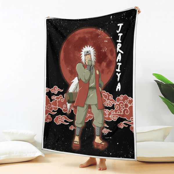 Plaid Jiraiya Naruto 03 Couverture Plaid Polaire Plaid Canapé – Image 2
