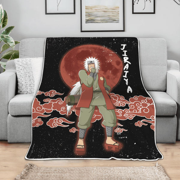 Plaid Jiraiya Naruto 03 Couverture Plaid Polaire Plaid Canapé – Image 3