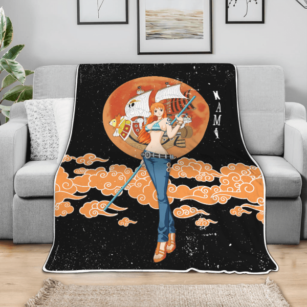 Plaid Nami One Piece 03 Couverture Plaid Polaire Plaid Canapé – Image 3