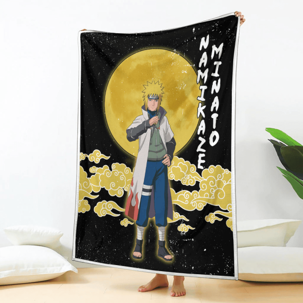 Plaid Namikaze Minato Naruto Couverture Plaid Polaire Plaid Canapé – Image 2