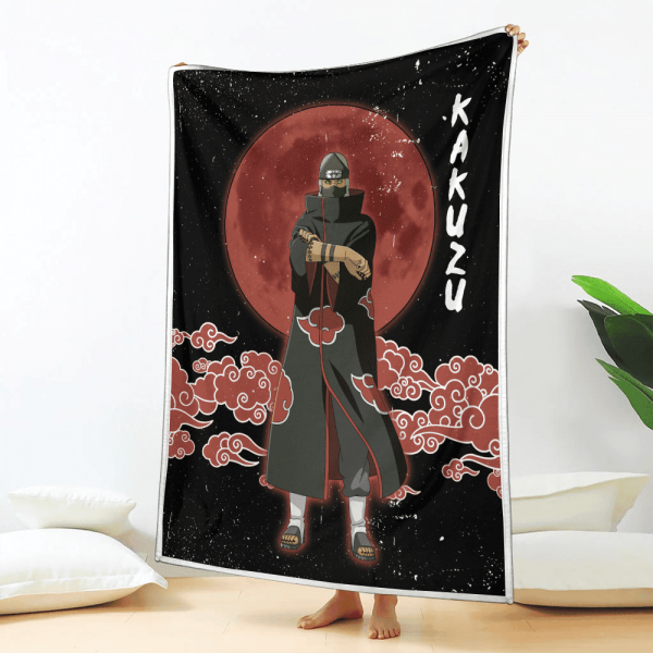 Plaid Kakuzu Naruto Couverture Plaid Polaire Plaid Canapé – Image 2