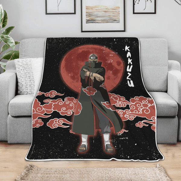 Plaid Kakuzu Naruto Couverture Plaid Polaire Plaid Canapé – Image 3
